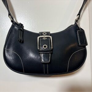 Vintage 2003 Coach Soho Mini Baguette 9354 Black Leather